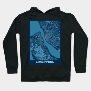 Liverpool - United Kingdom Peace City Map Hoodie